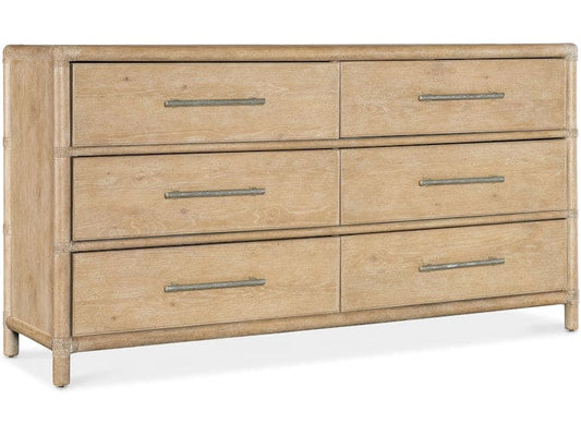 Hooker Furniture Bedroom Retreat Pole Rattan Dresser