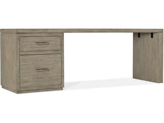 Hooker Furniture Home Office Linville Falls Desk - 84in Top-Small File and Leg