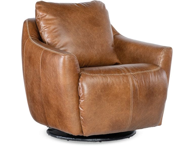 Hooker Furniture Living Room Beau Swivel with Power Footrest