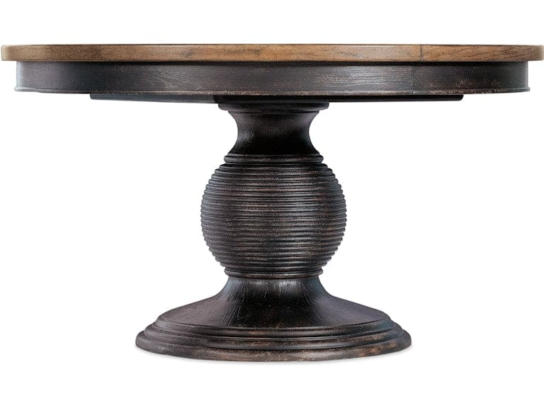 Hooker Furniture Casual Dining Americana Round Pedestal Dining Table w/1-22in leaf