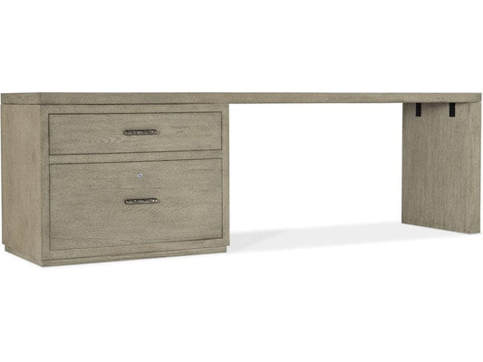 Hooker Furniture Home Office Linville Falls Desk - 96in Top-Large File and 1 Leg