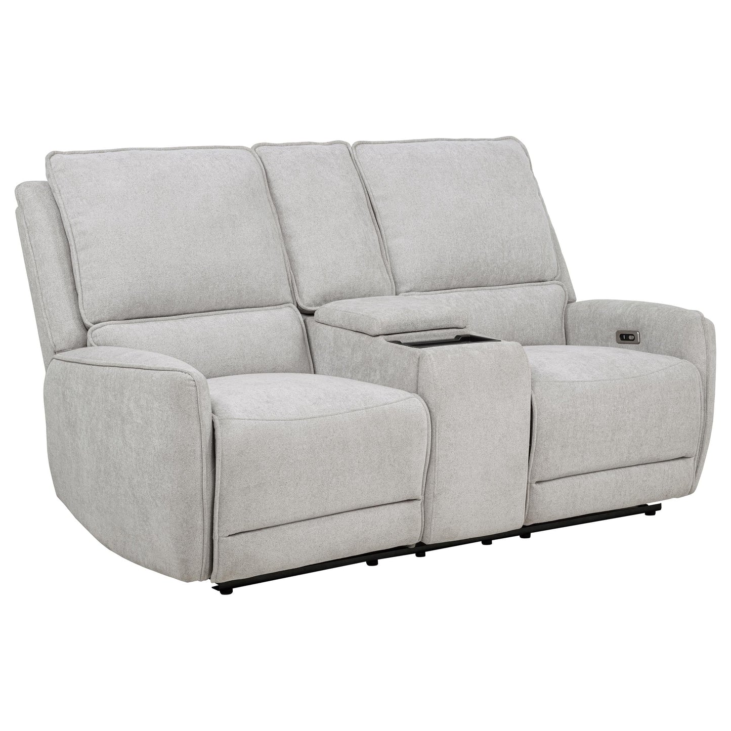 Sylmar 3-piece Chenille Power Reclining Sofa Set Dove Grey