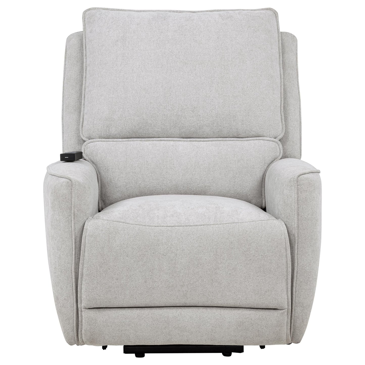 Sylmar Chenille Upholstered Dual Power Lift Recliner Dove Grey
