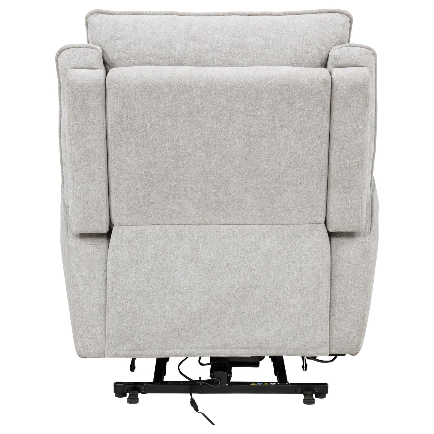 Sylmar Chenille Upholstered Dual Power Lift Recliner Dove Grey