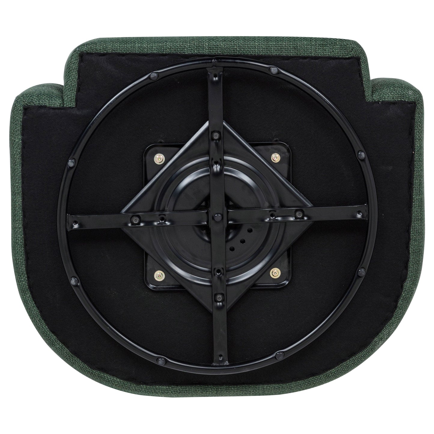 Mossbrook Fabric Upholstered Swivel Accent Chair Green