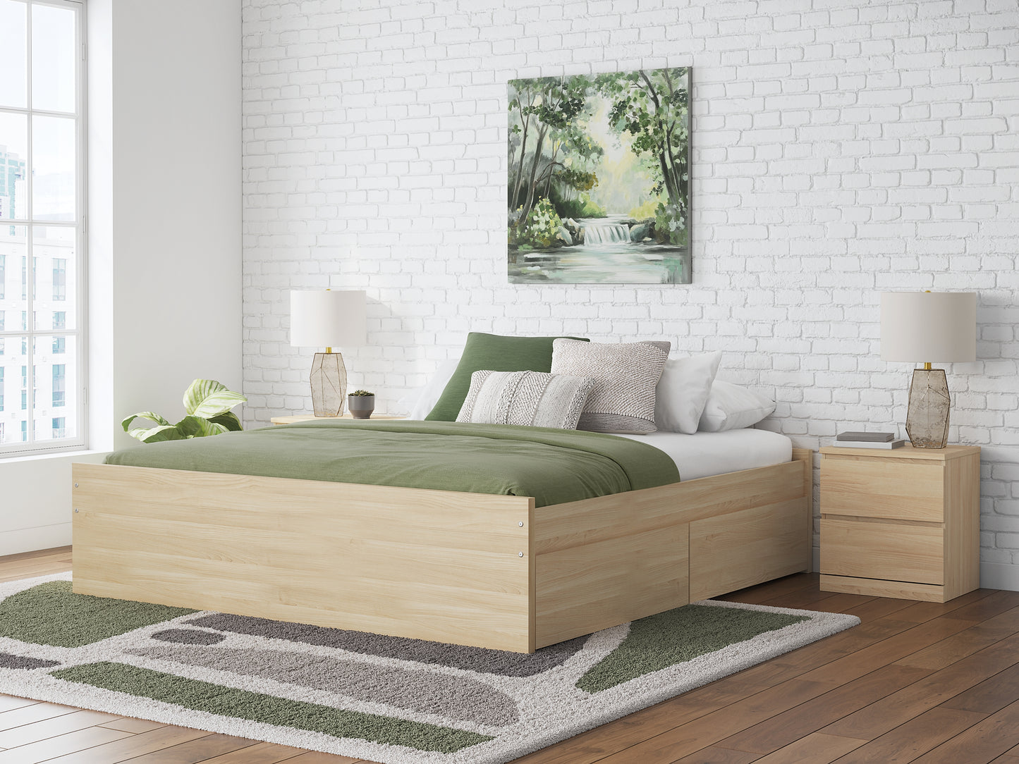 Ashley Express - Onita King Platform Bed with 2 Side Storage
