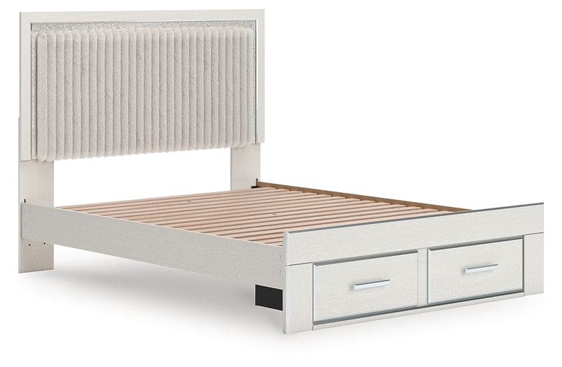 Zuraleus Queen Upholstered Panel Platform Storage Bed