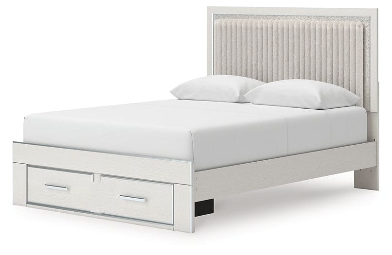 Zuraleus Queen Upholstered Panel Platform Storage Bed