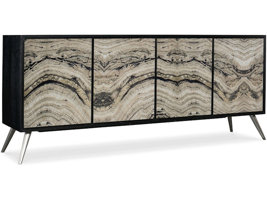 Hooker Furniture Living Room Melange Rockee Four Door Credenza