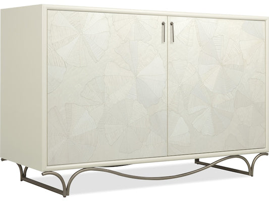 Hooker Furniture Living Room Melange White Lotus Hall Chest