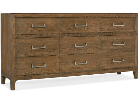 Hooker Furniture Bedroom Chapman Nine-Drawer Dresser