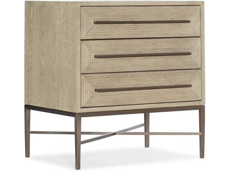 Hooker Furniture Bedroom Cascade Three-Drawer Nightstand