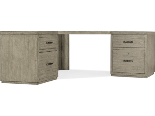 Hooker Furniture Home Office Linville Falls Corner Combo 2-24in Tops-2 Small Files