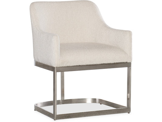 Hooker Furniture Casual Dining Modern Mood Upholstered Arm Chair w/Metal Base