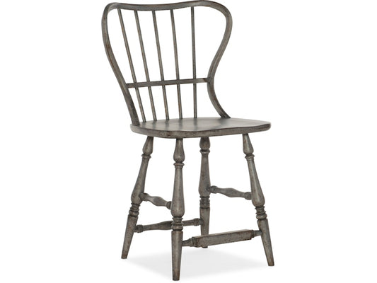 Hooker Furniture Casual Dining Ciao Bella Spindle Back Counter Stool-Speckled Gray