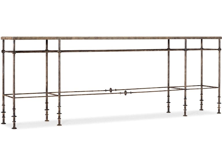 Hooker Furniture Living Room La Grange St James Metal and Stone Console