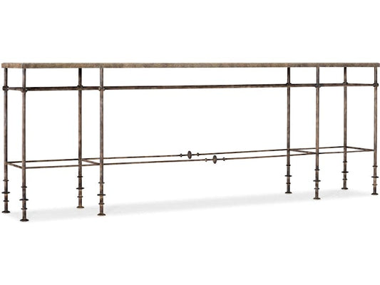 Hooker Furniture Living Room La Grange St James Metal and Stone Console
