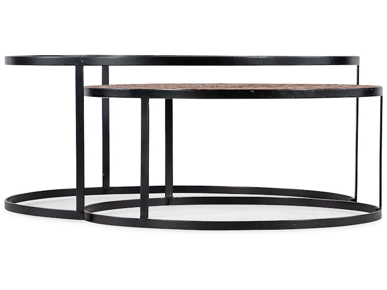 Hooker Furniture Living Room Commerce & Market Chatham Nesting Cocktail Tables