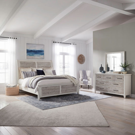 Backroads - King California Sleigh Bed, Dresser & Mirror