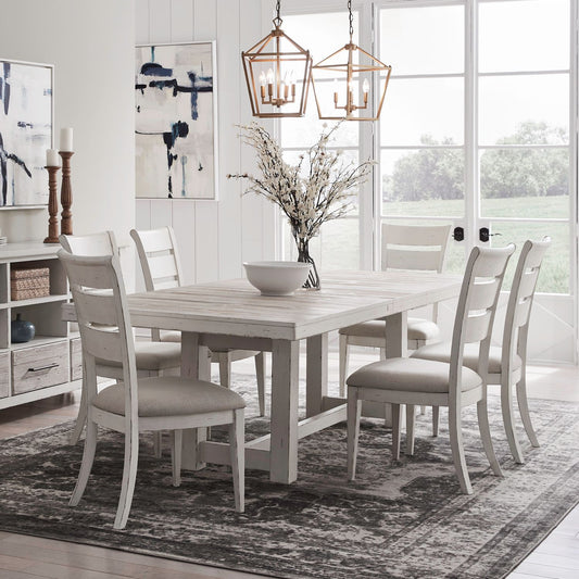 Backroads - 7 Piece Trestle Table Set