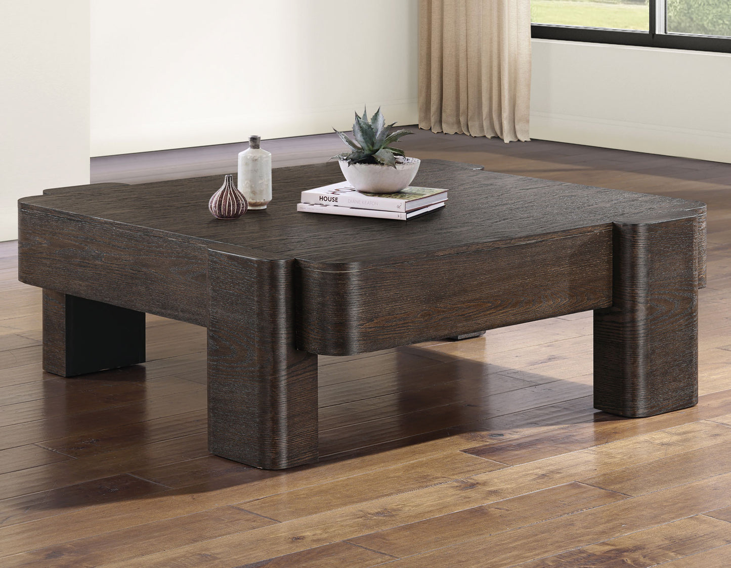 Salina Square Castered 3-Piece Table Set