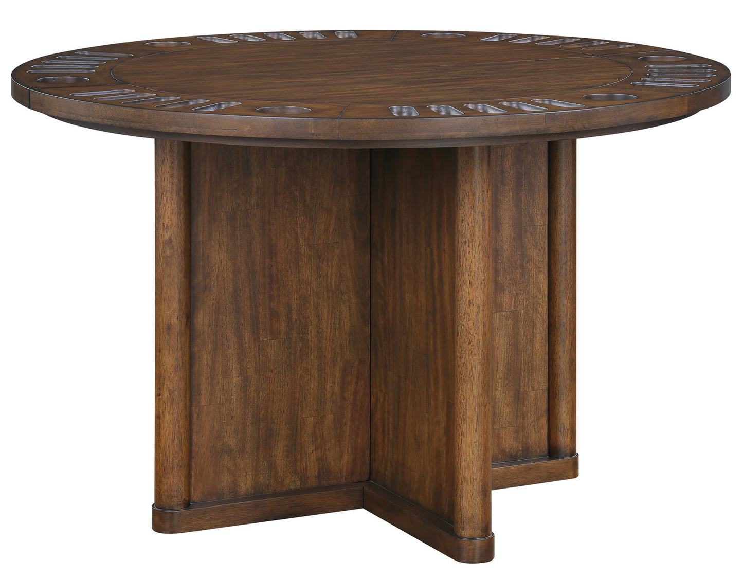 Cambridge 6-Piece Dining Set with Folding Removable Game Top and 4 Side Chairs