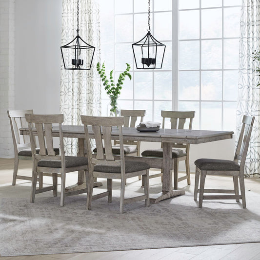 7 Piece Trestle Table Set