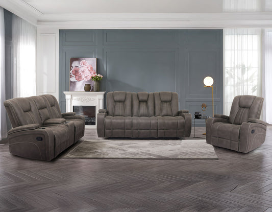 Marlow Manual Reclining, Sand
83″ Sofa
74″ Console Loveseat
Recliner