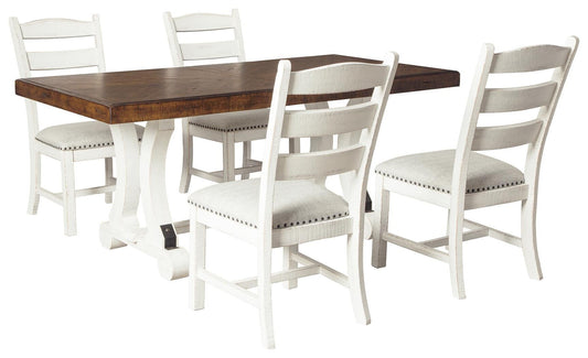 Valebeck Dining Table and 4 Chairs