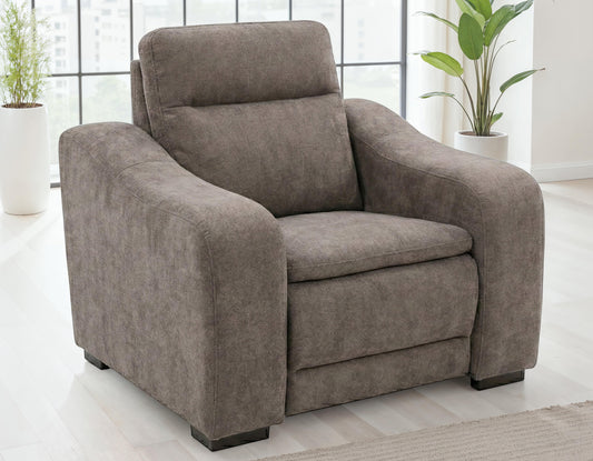 Conroe Dual-Power Recliner, Gray
