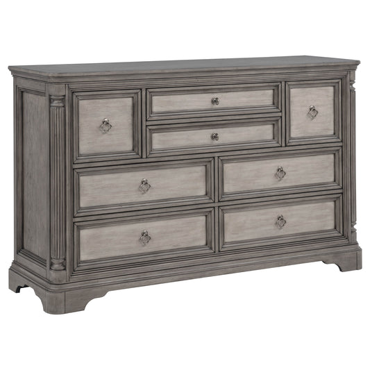 Cresswell 8-drawer Bedroom Dresser Weathered Taupe