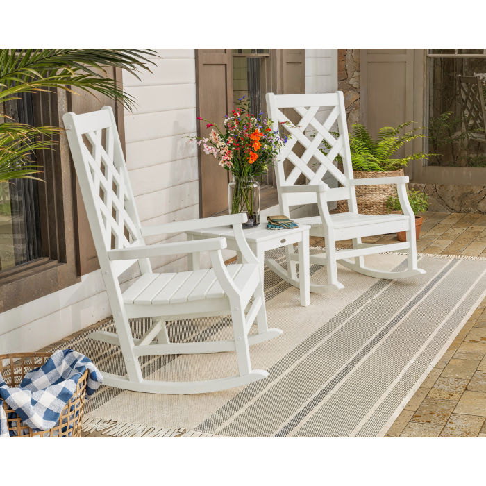 Polywood - Wovendale 3-Piece Rocking Chair Set - FREE SHIPPING