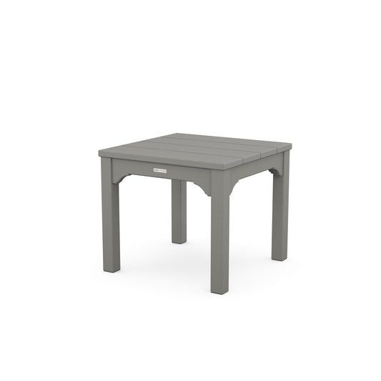 POLYWOOD Chinoiserie End Table — Slate Grey