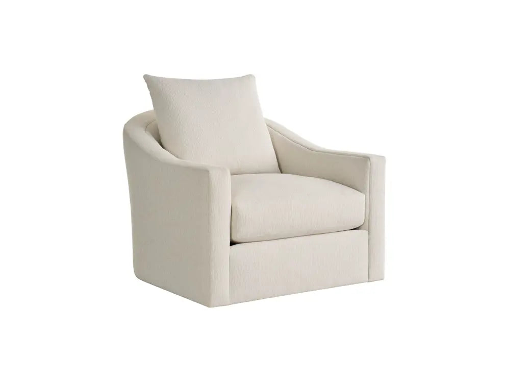 Universal Eli Swivel Chair in Sanello Ivory