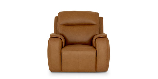 Bassett Club Level Marion Leather Zero Gravity Power Recliner — Marion Heritage Cocoa