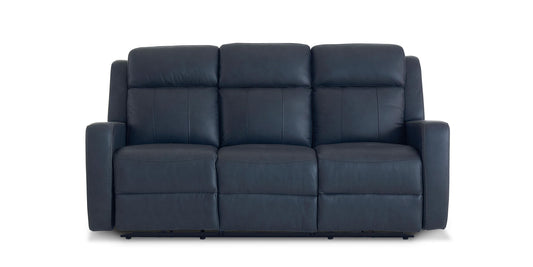 Bassett Club Level Norwood Leather Power Reclining Sofa — Norwood Slate