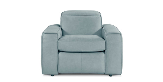 Bassett Club Level Wesley Leather Zero Gravity Power Recliner — Wesley Safari Dusk