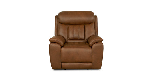 Bassett Club Level Benson Leather Zero Gravity Power Recliner — Benson Tuscan Cafe