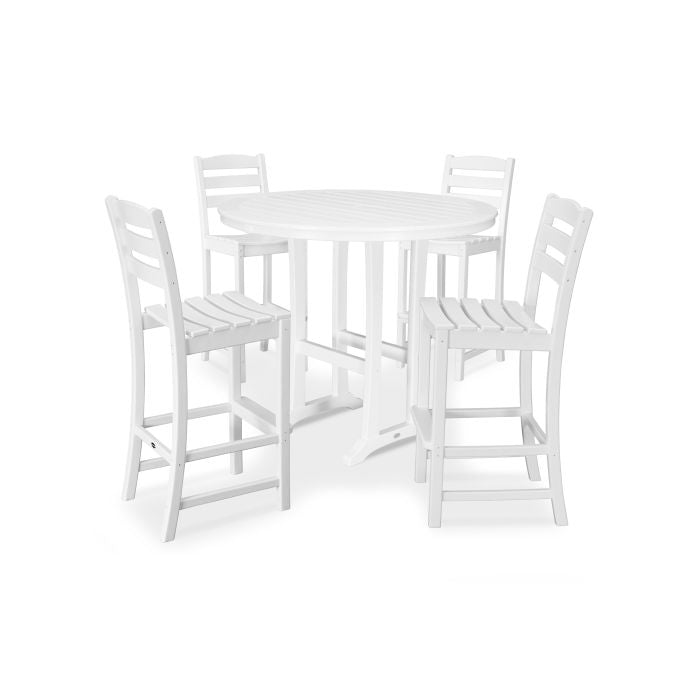 POLYWOOD La Casa Café 5-Piece Side Chair Bar Dining Set FREE SHIPPING