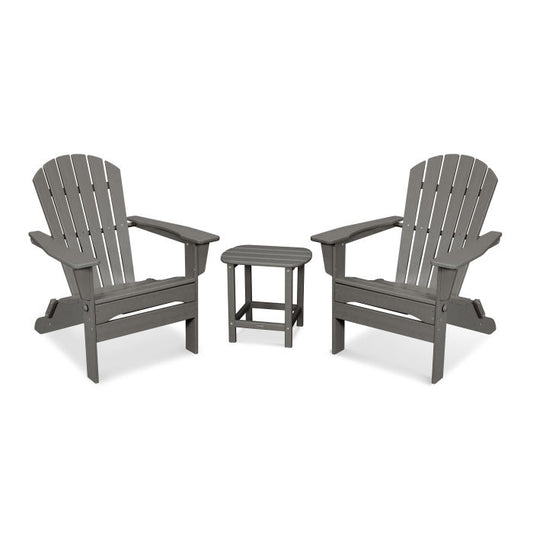 Polywood - South Beach 3-Piece Folding Adirondack Set - FREE SHIPPING