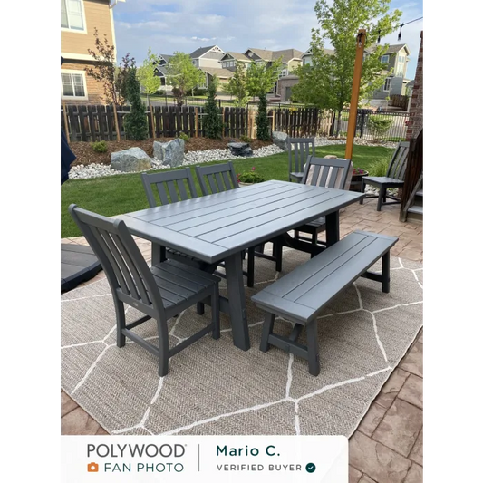 POLYWOOD Rustic Farmhouse 60" Backless Bench FREE SHIPPING