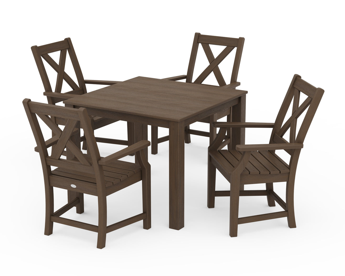 POLYWOOD Braxton 5-Piece Parsons Dining Set — Kona