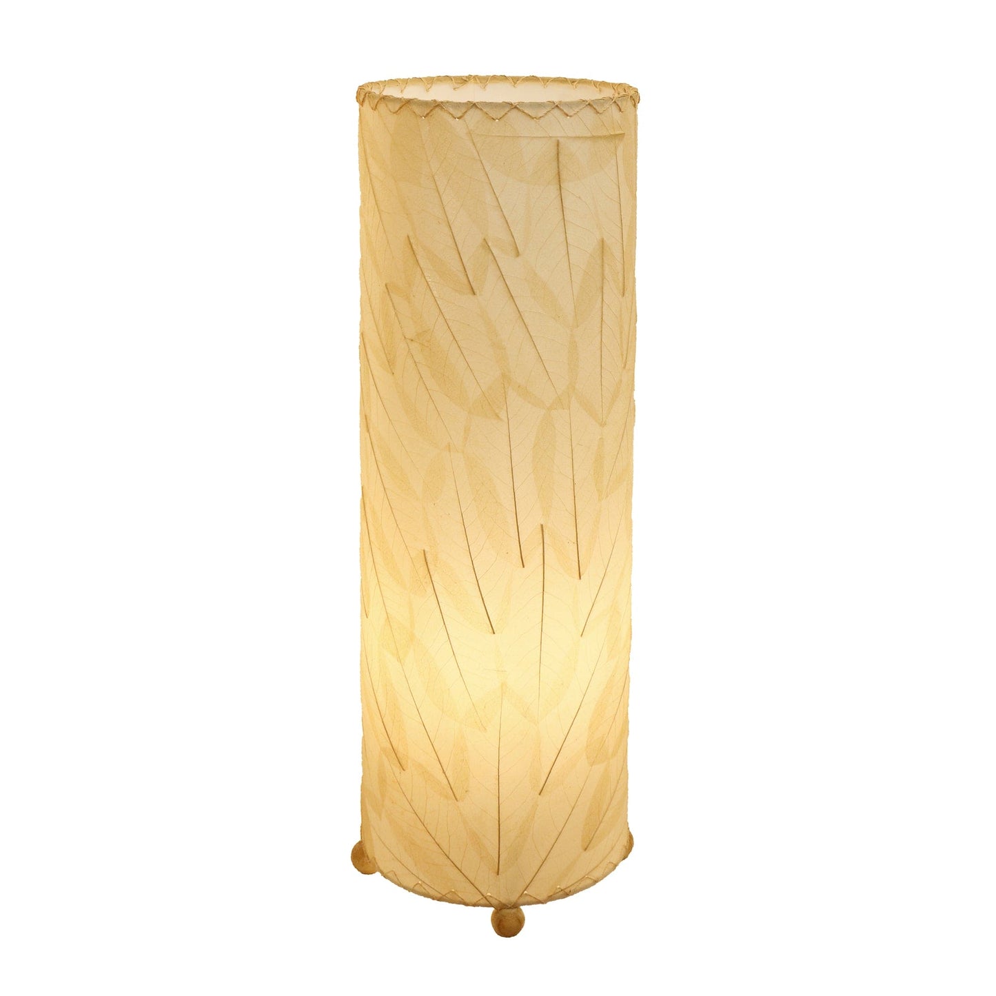 24 Inch Guyabano Leaf Cylinder Table Lamp