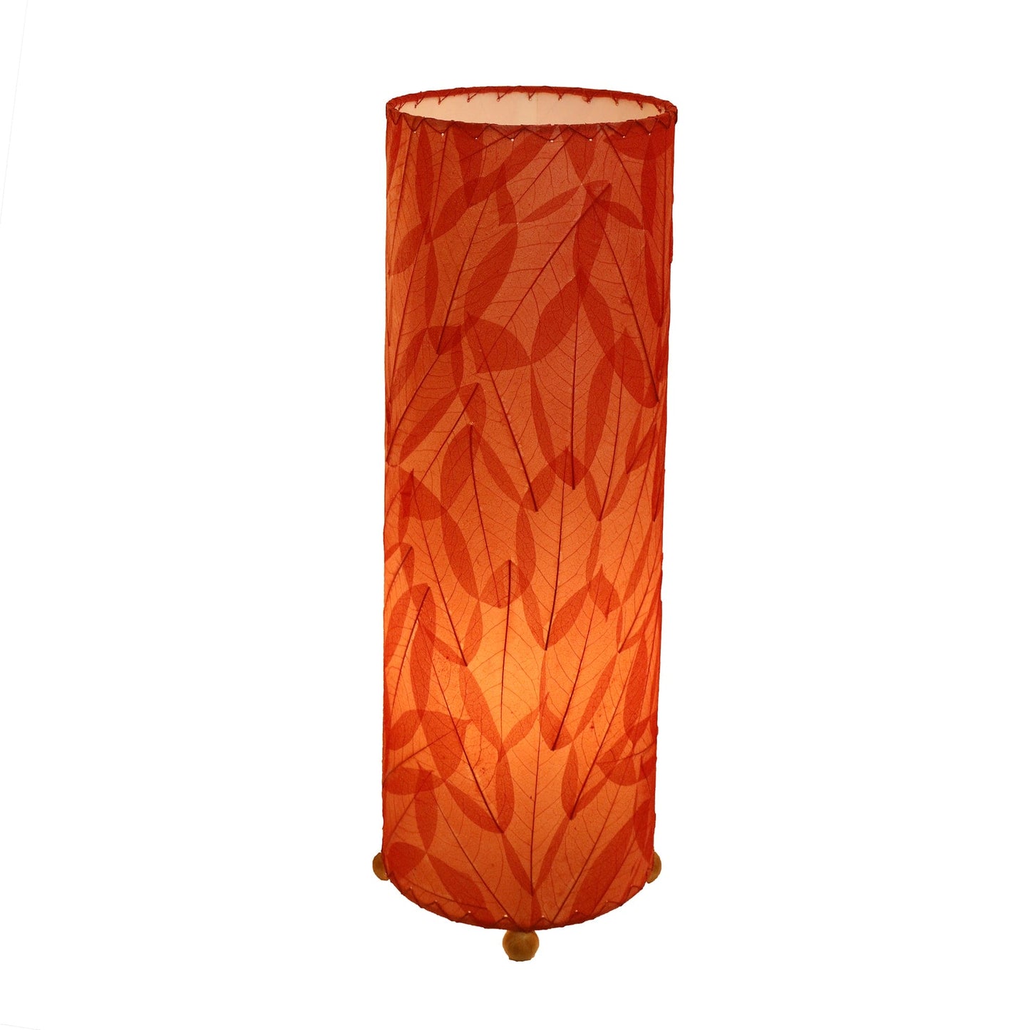 24 Inch Guyabano Leaf Cylinder Table Lamp
