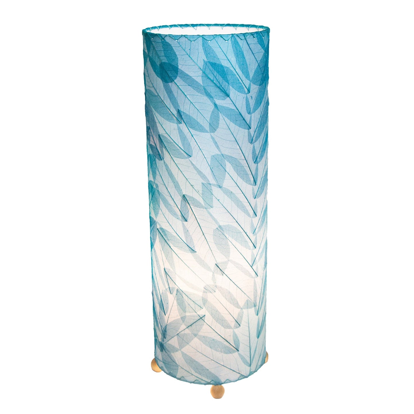 24 Inch Guyabano Leaf Cylinder Table Lamp
