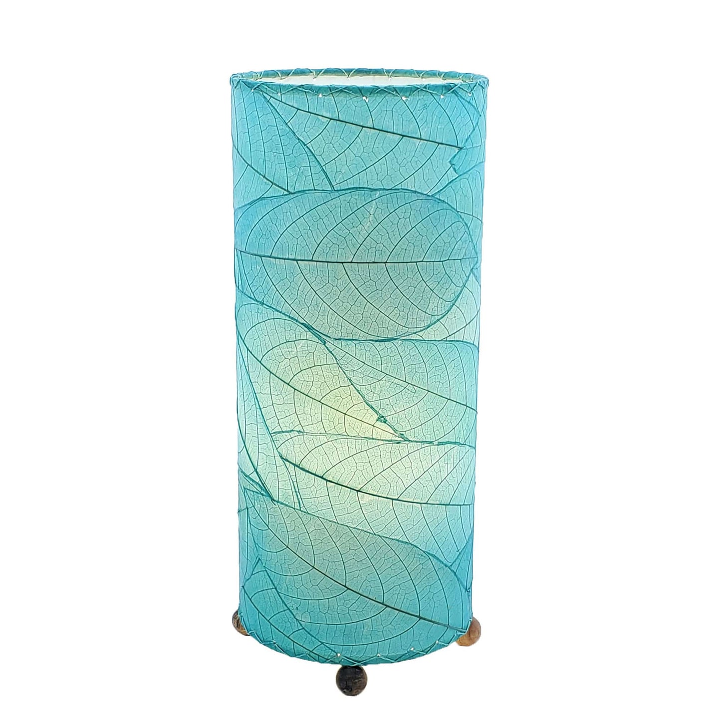 Cocoa Leaf Cylinder Table Lamp