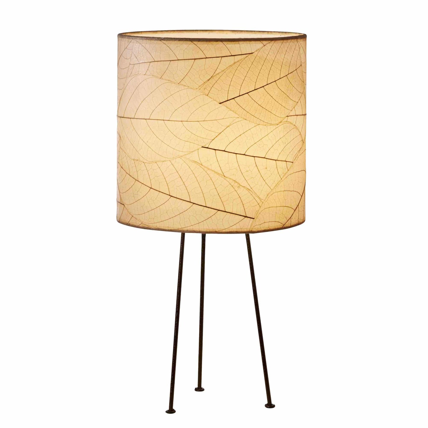 Metal Tripod Drum Table Lamp