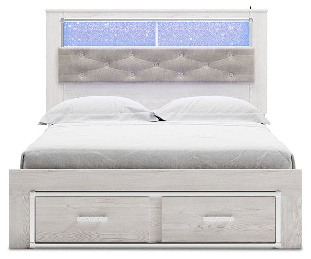 Altyra Upholstered Bookcase Bed With Storage