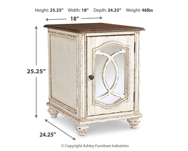 Realyn Coffee Table with 1 End Table