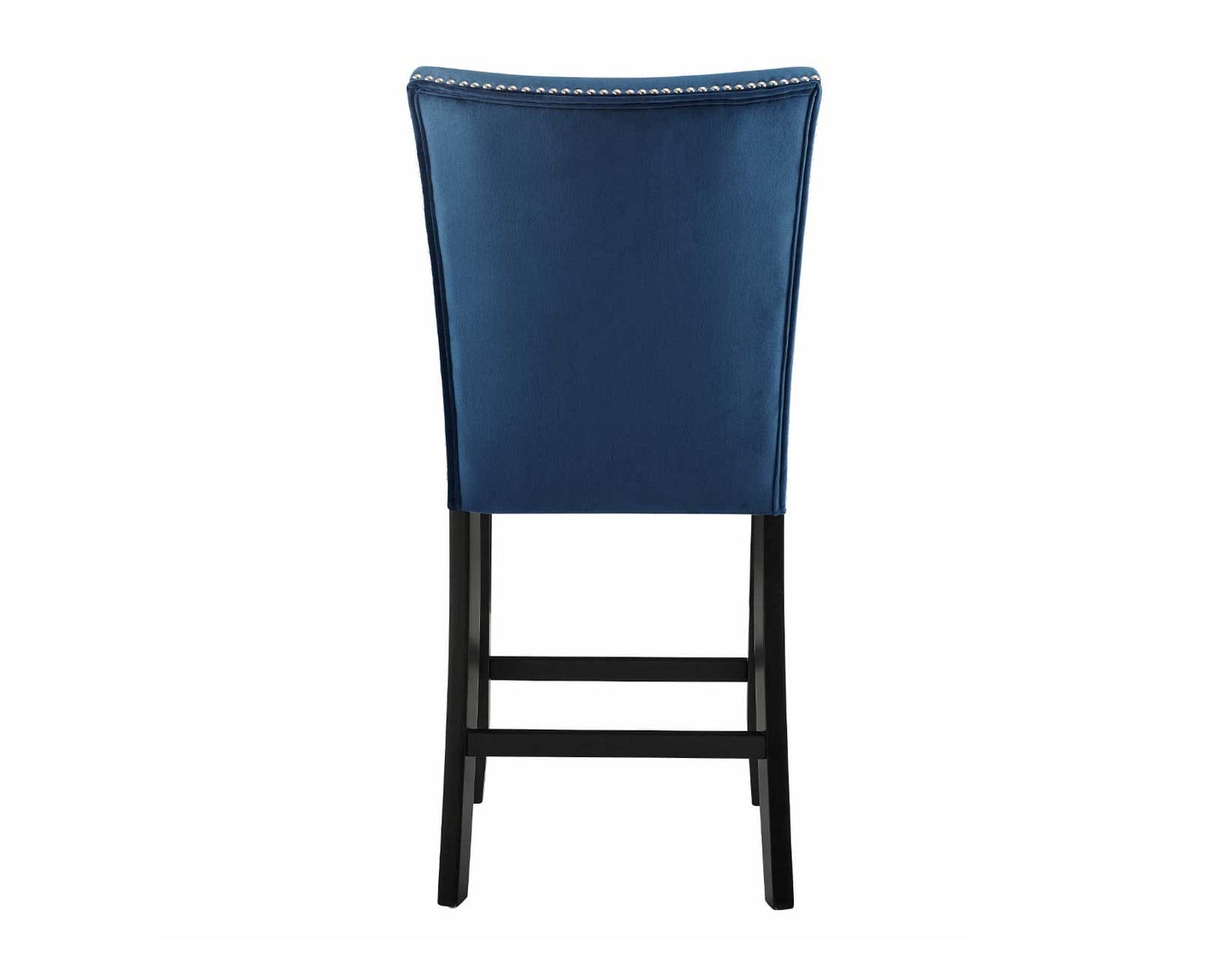 Camila Counter Stool, Blue Velvet